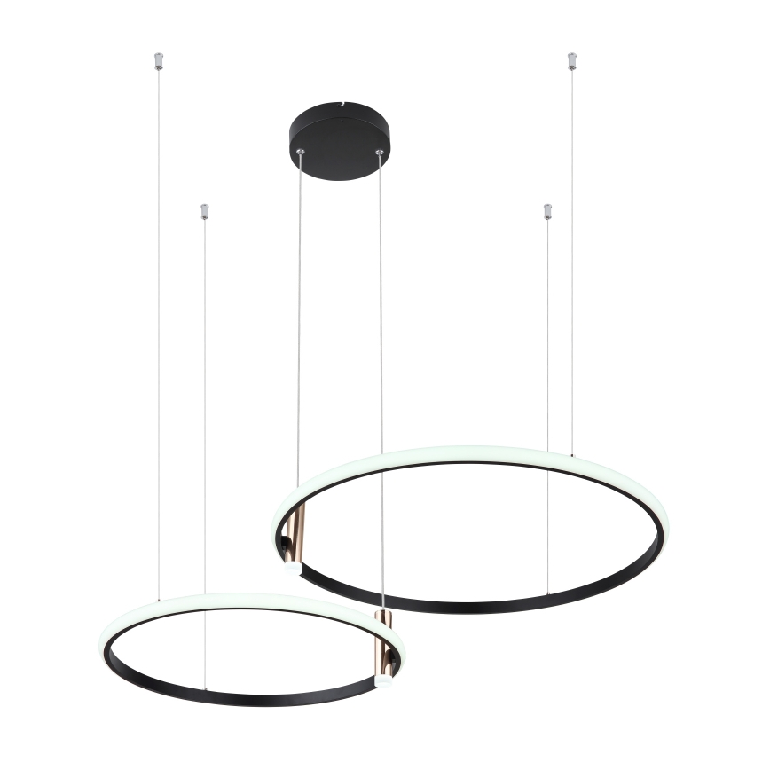 Globo - LED Димируем пендел LED/55W/230V 2700-6000K черен + дистанционно управление