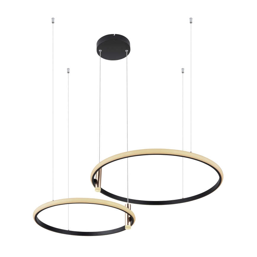 Globo - LED Димируем пендел LED/55W/230V 2700-6000K черен + дистанционно управление