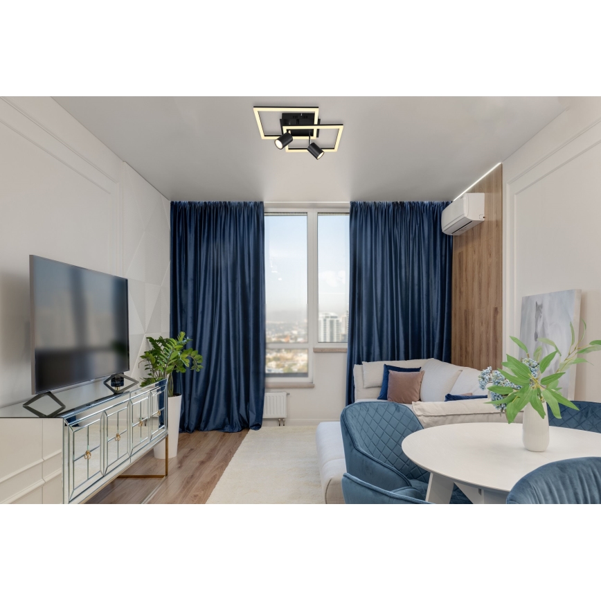 Globo - LED Плафониера 2xLED/18W/230V + 2xGU10/35W/230V