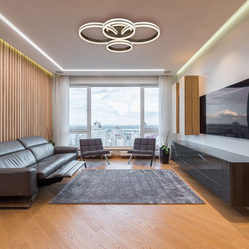 Globo - LED Димируем плафон LED/90W/230V 2700K-6000K + дистанционно управление