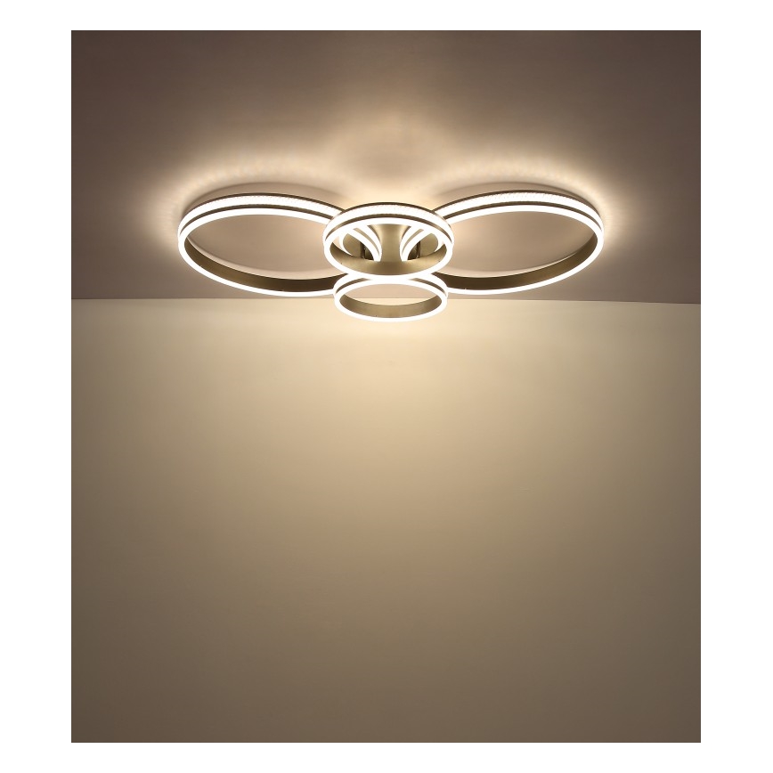 Globo - LED Плафониера LED/39W/230V 2700/4500/6500K 106x60 см антрацит
