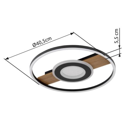 Globo - LED Плафониера LED/24W/230V