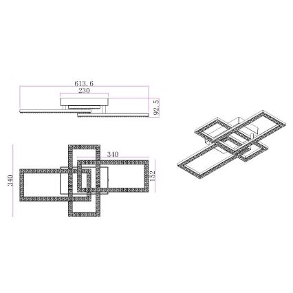 Globo - LED Плафониера LED/24W/230V