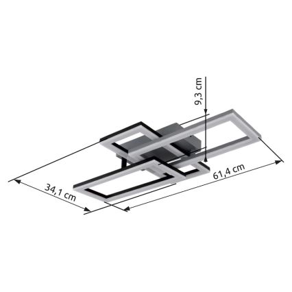 Globo - LED Плафониера LED/24W/230V