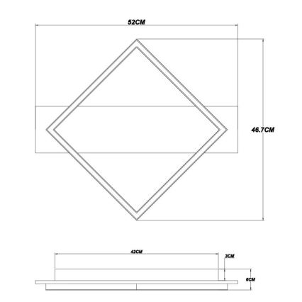 Globo - LED Плафониера LED/18W/230V