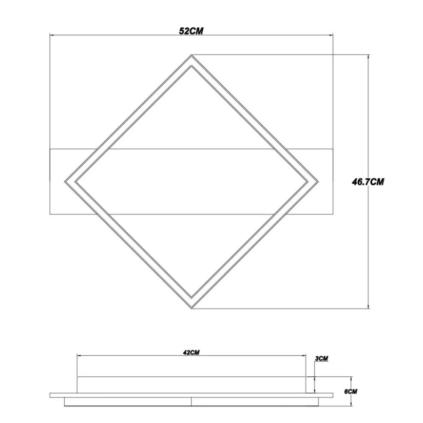 Globo - LED Плафониера LED/18W/230V
