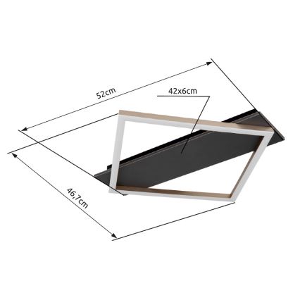 Globo - LED Плафониера LED/18W/230V