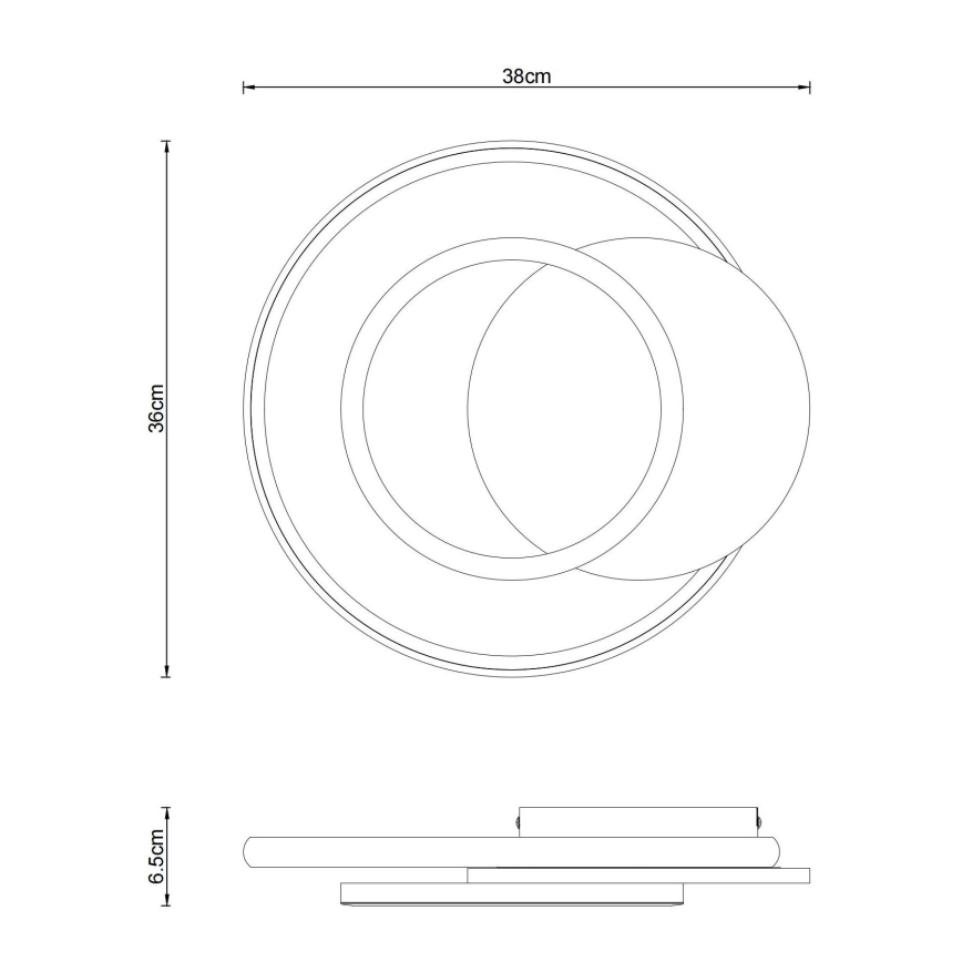 Globo - LED Плафониера LED/24W/230V