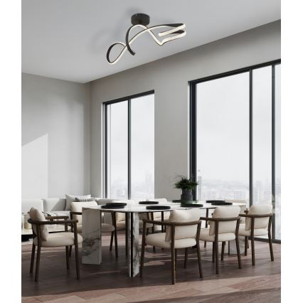 Globo - LED Полилей за повърхностен монтаж LED/30W/230V черен