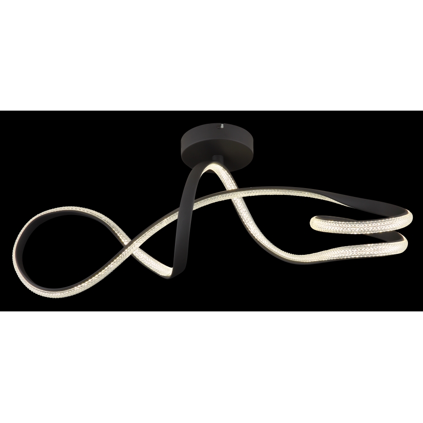 Globo - LED Полилей за повърхностен монтаж LED/30W/230V черен