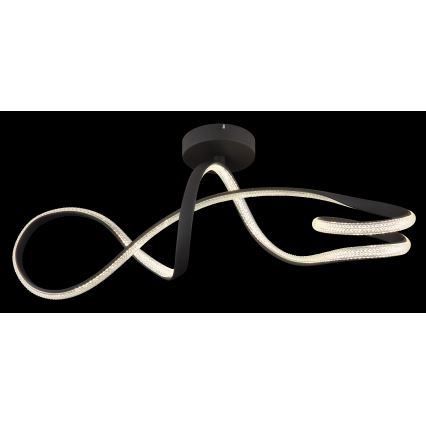 Globo - LED Полилей за повърхностен монтаж LED/30W/230V черен