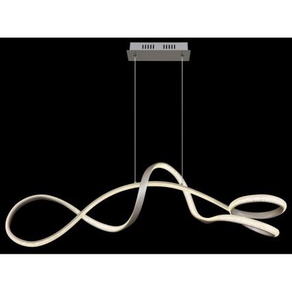 Globo - LED Пендел LED/40W/230V матов хром