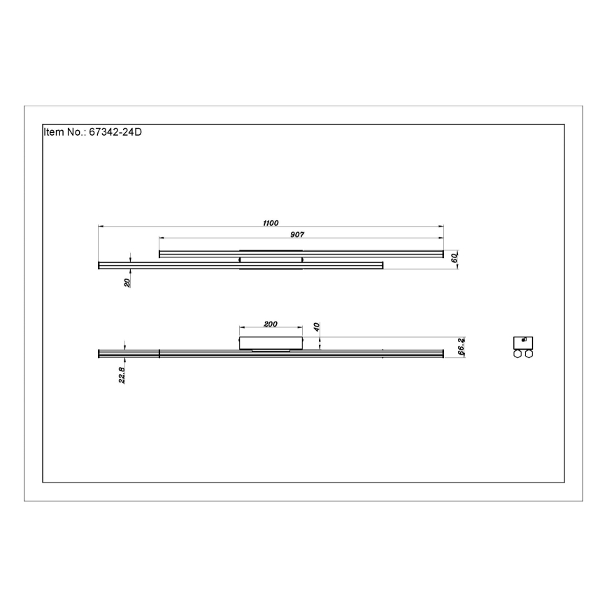 Globo - LED Плафониера LED/24W/230V 3000K черен