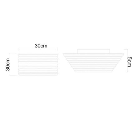 Globo - LED таванно осветително тяло LED/15W/230V 3000K 30x30 cm