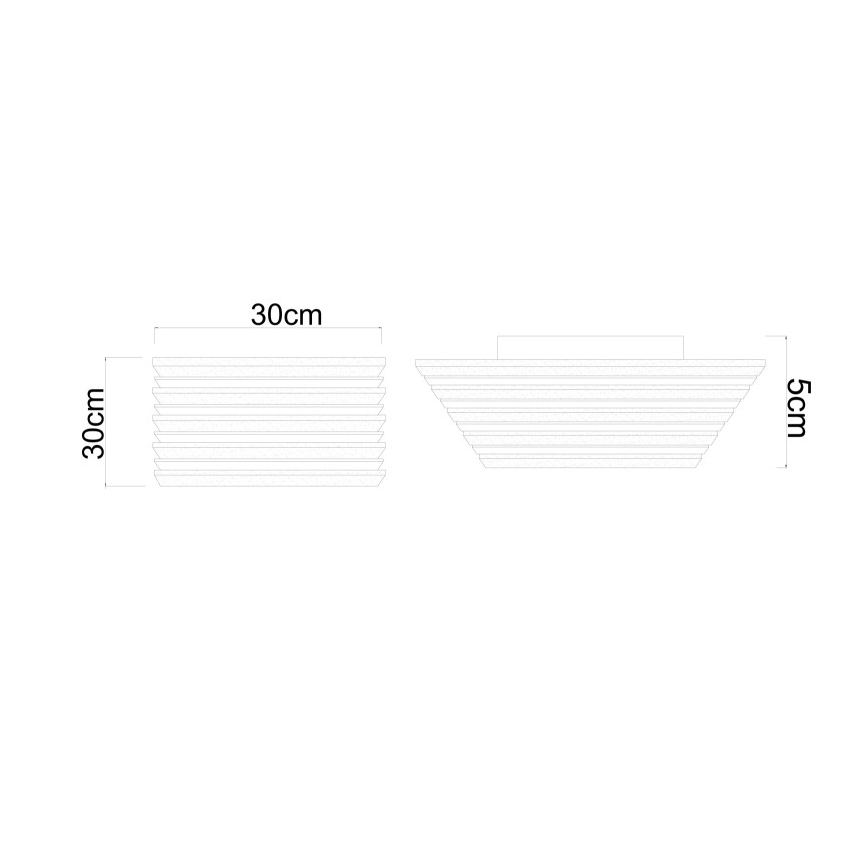 Globo - LED таванно осветително тяло LED/15W/230V 3000K 30x30 cm