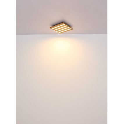 Globo - LED Плафониера LED/30W/230V 3000K 45x45 см дърво