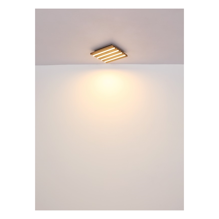 Globo - LED Плафониера LED/30W/230V 3000K 45x45 см дърво