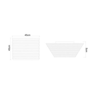 Globo - LED Плафониера LED/30W/230V 3000K 45x45 см дърво
