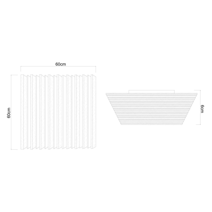Globo - LED таванно осветително тяло с възможност за димиране 40W/230V 2700-6000K 60x60 см + дистанционно управление