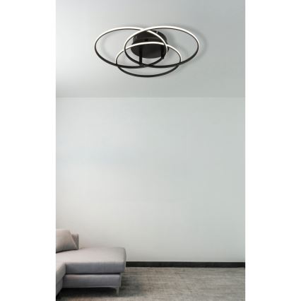 Globo - LED Плафониера LED/40W/230V 4000K Ø 45,6 см черен