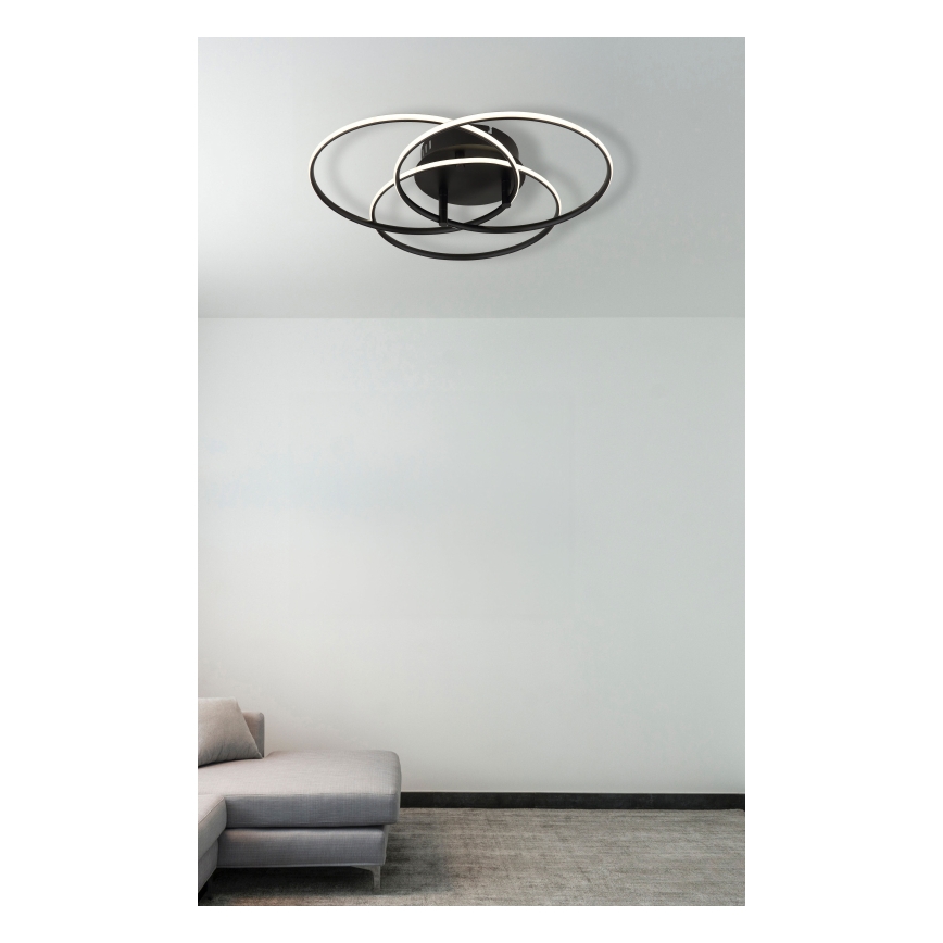 Globo - LED Плафониера LED/40W/230V 4000K Ø 45,6 см черен