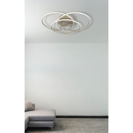 Globo - LED Плафониера LED/40W/230V 4000K Ø 45,6 см матов хром