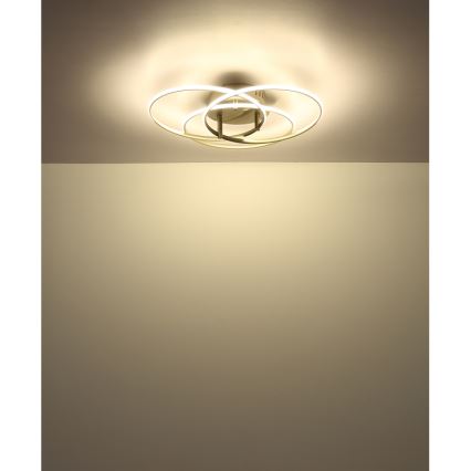Globo - LED Плафониера LED/40W/230V 4000K Ø 45,6 см матов хром