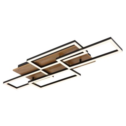 Globo - Димируемо LED таванно осветително тяло LED/40W/230V 2700-6500K 32,5x87,5 cm кафяво/черно + дистанционно управление