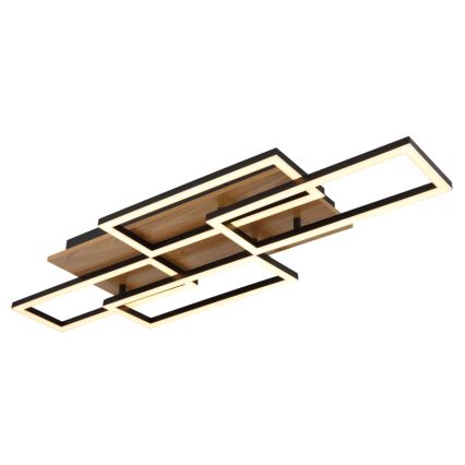 Globo - Димируемо LED таванно осветително тяло LED/40W/230V 2700-6500K 32,5x87,5 cm кафяво/черно + дистанционно управление