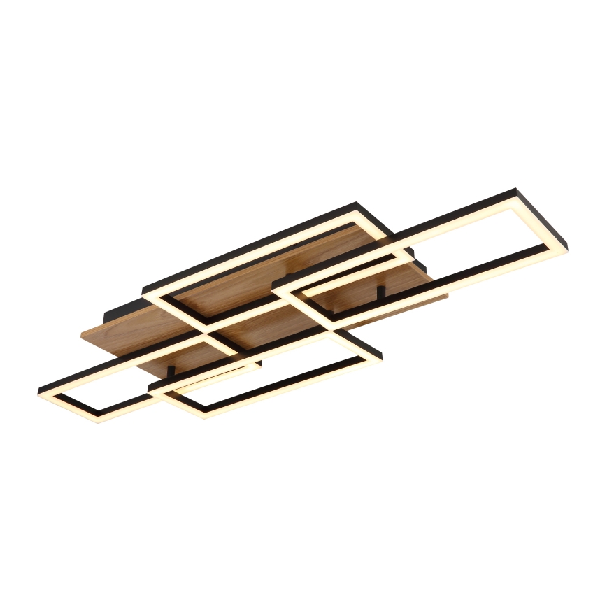 Globo - Димируемо LED таванно осветително тяло LED/40W/230V 2700-6500K 32,5x87,5 cm кафяво/черно + дистанционно управление