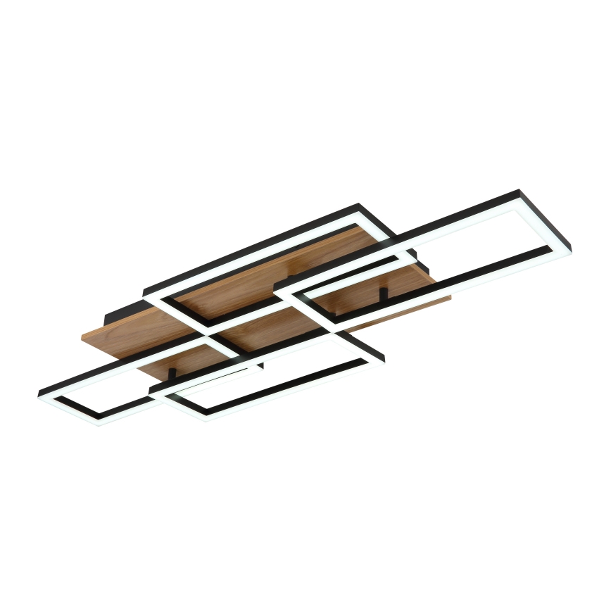 Globo - Димируемо LED таванно осветително тяло LED/40W/230V 2700-6500K 32,5x87,5 cm кафяво/черно + дистанционно управление