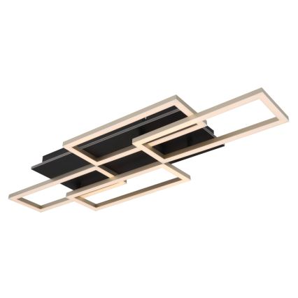 Globo - LED затъмняемо таванно осветително тяло LED/40W/230V 2700-6500K 32,5x87,5 cm черно + дистанционно управление