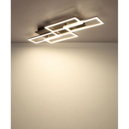 Globo - LED затъмняемо таванно осветително тяло LED/40W/230V 2700-6500K 32,5x87,5 cm черно + дистанционно управление