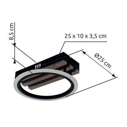 Globo - LED таванно осветително тяло LED/10W/230V 3000/4200/6000K