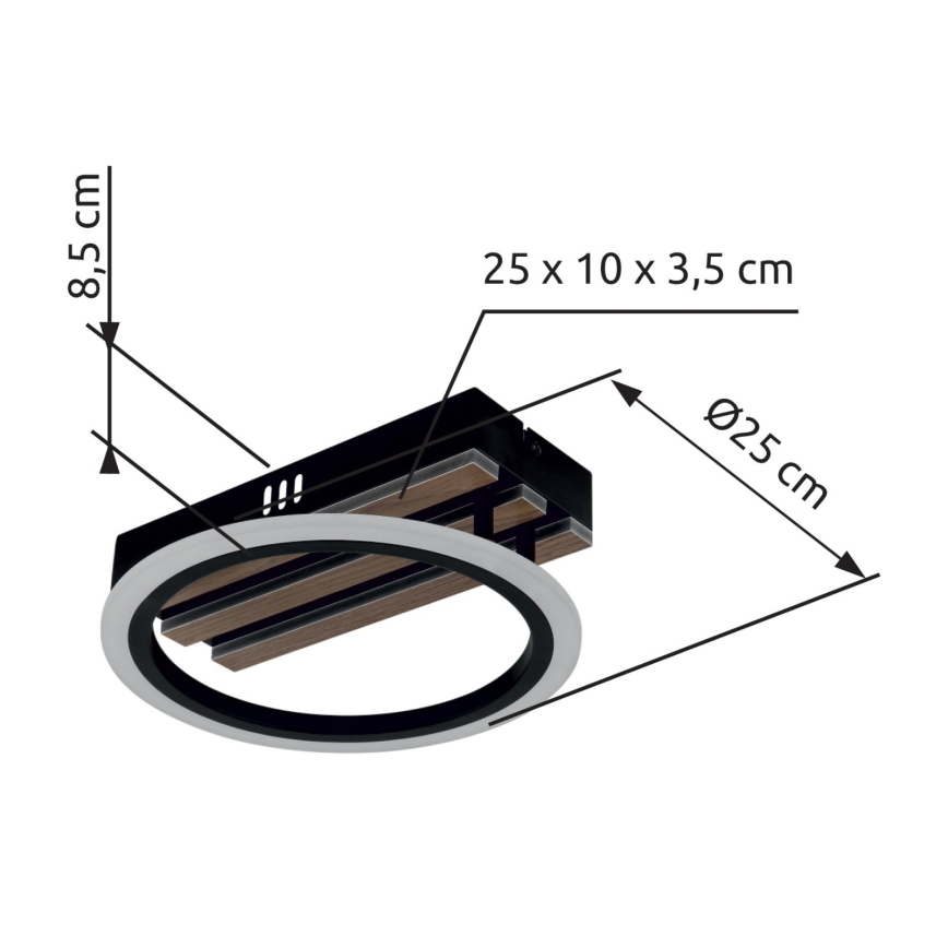 Globo - LED таванно осветително тяло LED/10W/230V 3000/4200/6000K