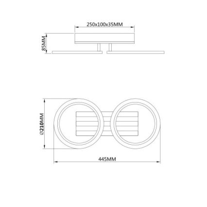 Globo - LED таванно осветително тяло LED/15W/230V 3000/4200/6000K