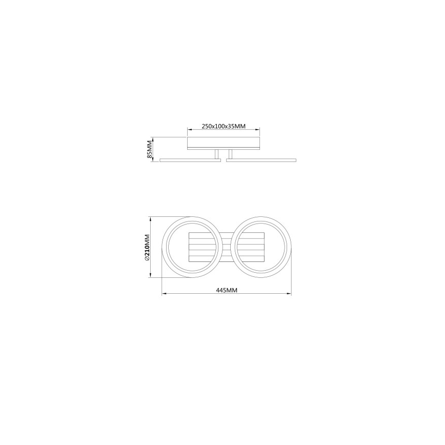 Globo - LED таванно осветително тяло LED/15W/230V 3000/4200/6000K