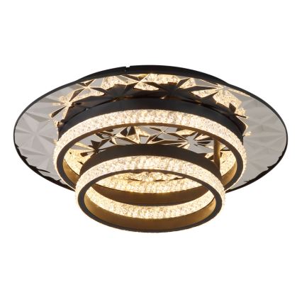 Globo - LED Плафониера LED/24W/230V 3000K 40x50,5 см черен/лъскав хром