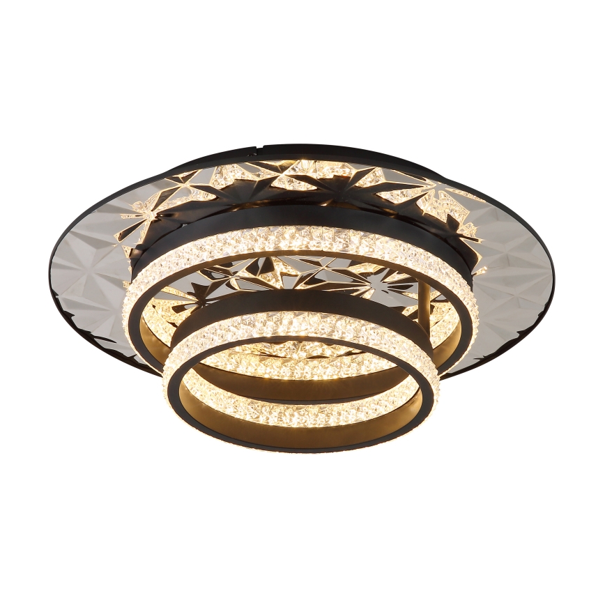 Globo - LED Плафониера LED/24W/230V 3000K 40x50,5 см черен/лъскав хром