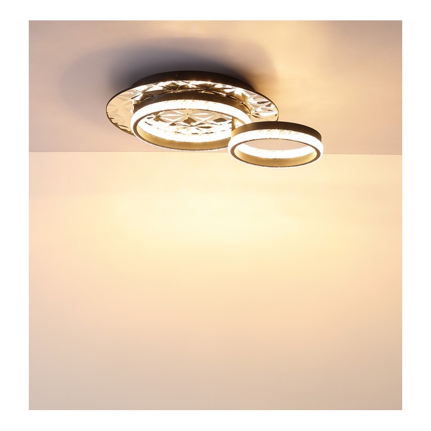 Globo - LED Плафониера LED/24W/230V 3000K 40x50,5 см черен/лъскав хром