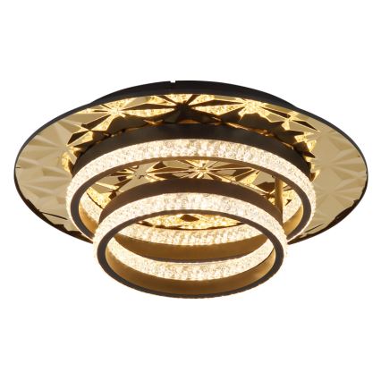 Globo - LED Плафониера LED/24W/230V 3000K 40x50,5 см черен/златист