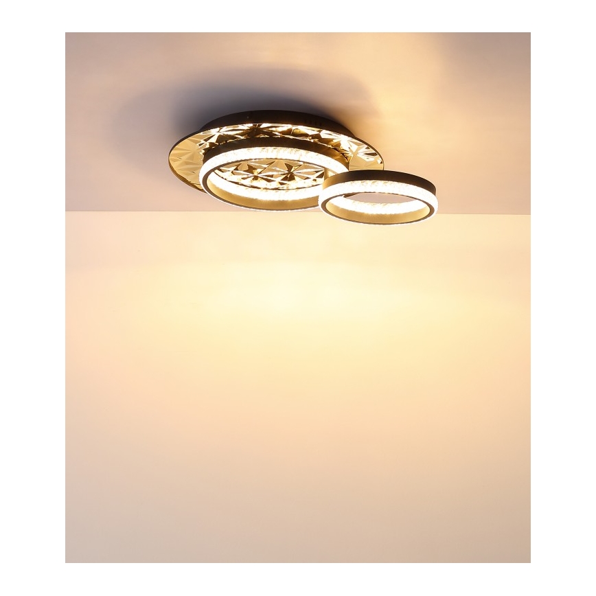 Globo - LED Плафониера LED/24W/230V 3000K 40x50,5 см черен/златист