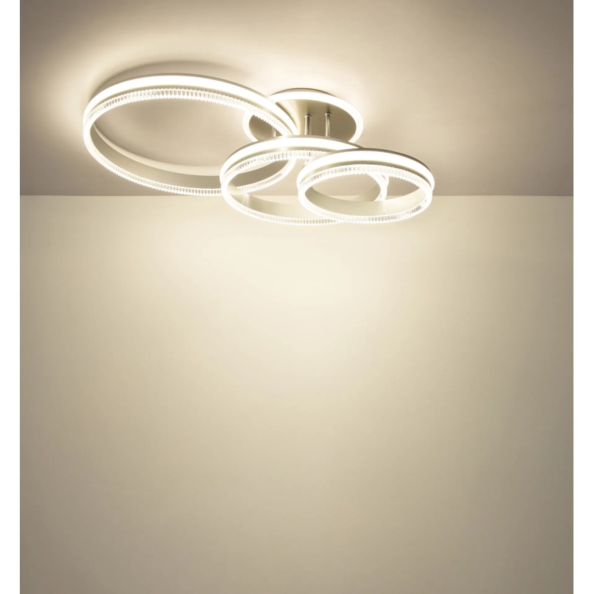 Globo - LED димируемо таванно осветително тяло LED/72W/230V 2700-6000K сребристо + дистанционно управление