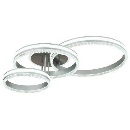 Globo - LED димируемо таванно осветително тяло LED/72W/230V 2700-6000K сребристо + дистанционно управление