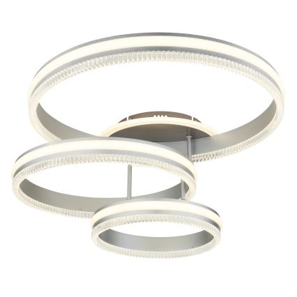 Globo - LED димируемо таванно осветително тяло LED/72W/230V 2700-6000K сребристо + дистанционно управление