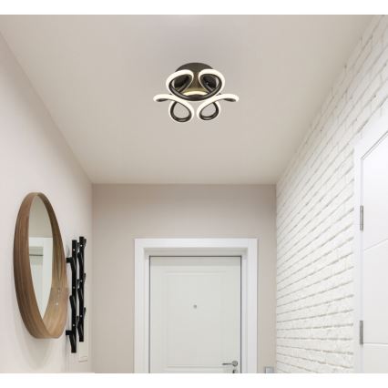 Globo - LED Плафониера LED/24W/230V 2700/4000/6000K Ø 26 см черен