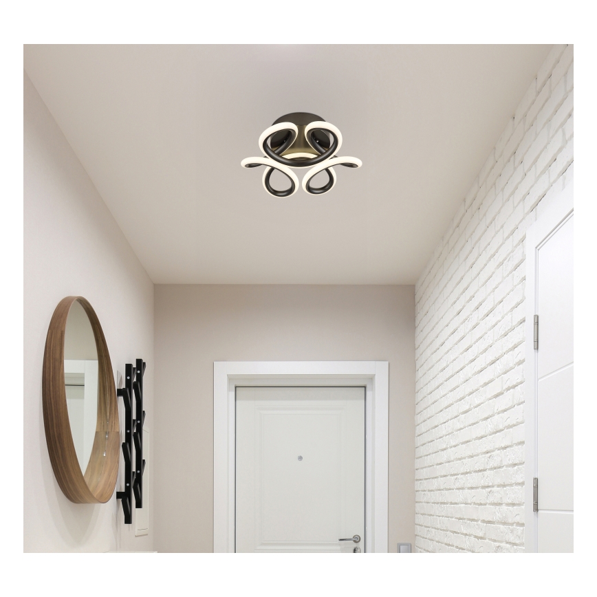 Globo - LED Плафониера LED/24W/230V 2700/4000/6000K Ø 26 см черен