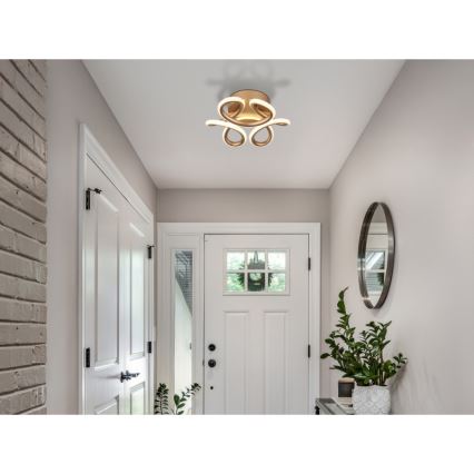 Globo - LED Плафониера LED/24W/230V 2700/4000/6000K Ø 26 см златист
