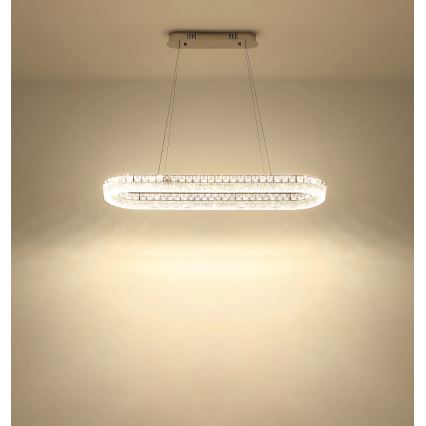 Globo - LED димируем полилей на кабел LED/40W/230V 2700-6000K прозрачен + дистанционно управление