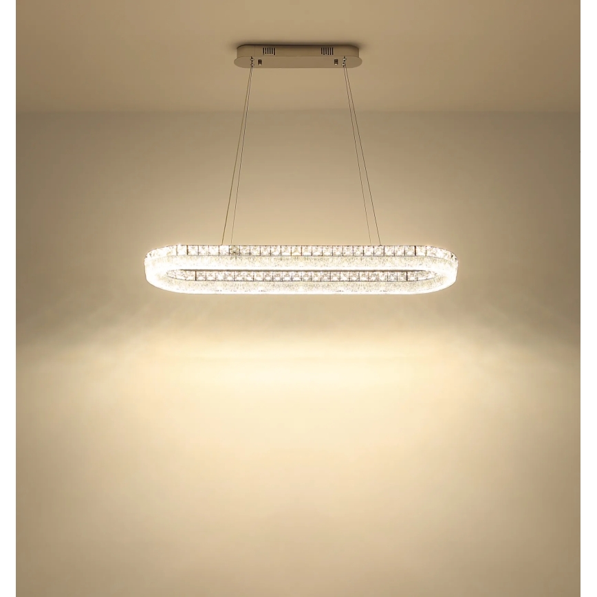 Globo - LED димируем полилей на кабел LED/40W/230V 2700-6000K прозрачен + дистанционно управление